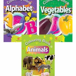 Maple Press Alphabets Vegetables and Animals Coloring Books Set of 3 - English-20
