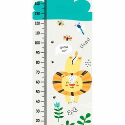 WENS Lion Height Measurement Removable Wall Sticker - Multicolor-image-99