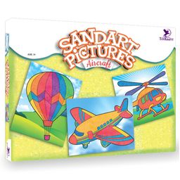 Toy Kraft Sand Art Aircraft Pictures - Multicolor-image-87