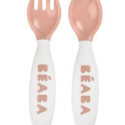 Beaba 2nd Stage Training Fork And Spoon Set - Vintage Pink-image-25