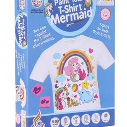 Ratnas Paint Your T-shirt Mermaid Theme - Blue-16