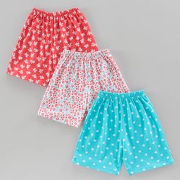 Simply Knee Length Printed Shorts Pack of 3 Multicolor-picture-27