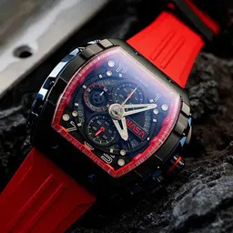 NUBEO Men Analogue Chronograph Watch NB-6024-NAS-03-23