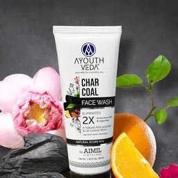 AYOUTHVEDA Set Of 2 Oil Control Charcoal Face Wash - 100 ml Each-picture-49
