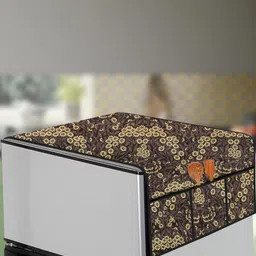 The Furnishing Tree Mustard Plastic Refrigerator Cover-image-54