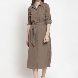 Color Cocktail Women Shirt Midi Dress-image-62