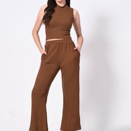 BAESD Round Neck Crop Top With Trousers-picture-53