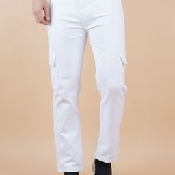 LINARIA Men Classic Slim Fit Cargo Styles Stretchable Jeans-image-99