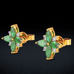 Joyalukkas Lush Bloom Diamond Earrings -2.49 gm-picture-33