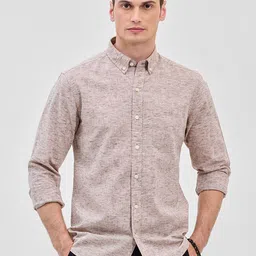 Snitch Men Button-Down Collar Textured Formal Shirt-image-8