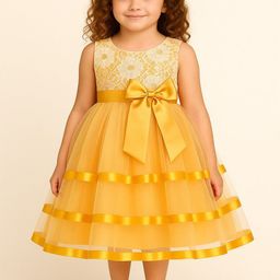 BAESD Girls Embellished Net A-Line Dress-image-71