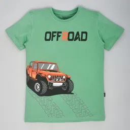 YOUMAA Boys Bio Finish Graphic Printed Round Neck Pure Cotton T-shirt-image-44