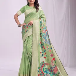 Astita Woven Design Zari Saree With Blouse Piece-image-23