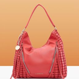 Caprese Women Textured Shopper Leather Hobo Bag-10