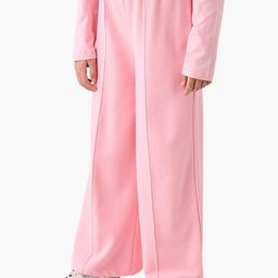 Juniors by Babyshop Girls Cotton Mid-Rise Wide-Leg Track Pants-image-40