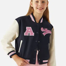 Juniors by Babyshop Girls Polyester Crop Open Front Jacket with Embroidered-image-64