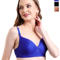 INGRID Women Pack of 2 Medium Coverage Heavily Padded Cotton Bra-19