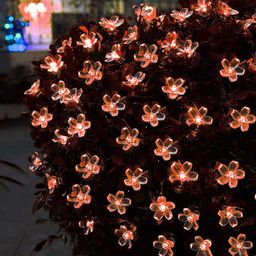 Kuber Industries Brown Flower Shape String Light image 5