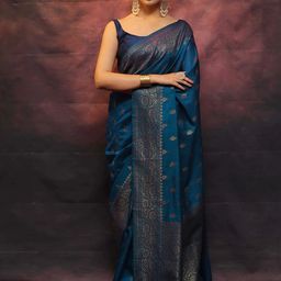 KALINI Woven Design Zari Banarasi Saree-image-34