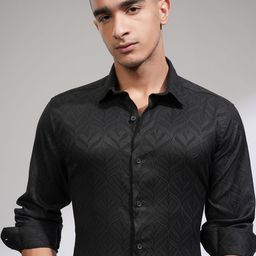 HIGHLANDER Men Slim Fit Opaque Casual Shirt-image-63