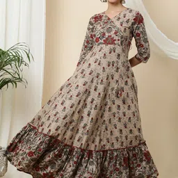 Sa Rasa Women Floral Printed Anarkali Kurta-picture-26