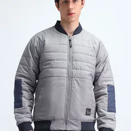 Flying Machine Men Colourblocked Reversible Bomber Jacket-26