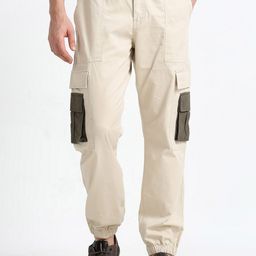 NEVER NEUD Men Relaxed Loose Fit Joggers Trousers-image-94