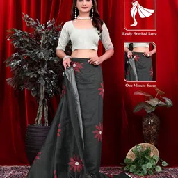 Pionex Floral Printed Handloom Pure Cotton Saree-picture-15
