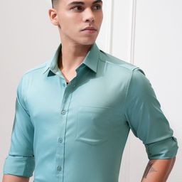 HIGHLANDER Men Slim Fit Opaque Casual Shirt-image-29