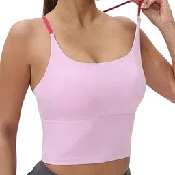 Eleg & Stilance Camisole Thin Strap Padded Workout Tops-picture-25