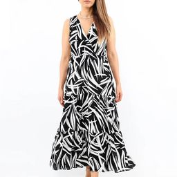 PIMU Print Fit & Flare Maxi Dress-image-9