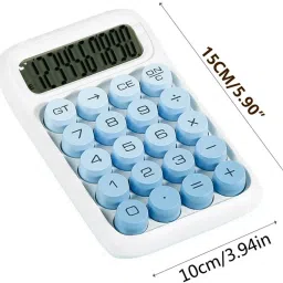 chhogli 01250 Blue Gradient Desktop Calculator With Big Buttons, Aesthetic for Office, Home BasicCalculator image 3