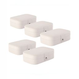 Aura White Set of 5 Reusable Jewellery Organiser Organisers-image-80