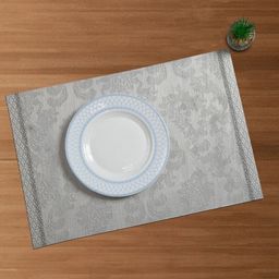 OBSESSIONS 6-Pcs Grey Heat-Resistant Rectangle Table Placemats-image-53