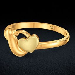 Joyalukkas Kids 22KT Heart Design Gold Ring-image-62