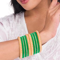 Mamon Creations Set of 20 Alloy Bangles-image-89
