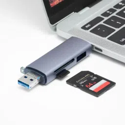 CIHROX 6 in1 with OTG, SD Card Reader, USB Type C, USB 3.0 & Micro USB for Memory Card Reader image 2