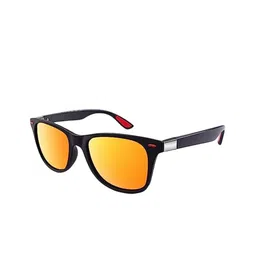 SPADEACES Unisex Wayfarer Sunglasses with UV Protected Lens YELLOW BLACK WAYFARAR-38-picture-48