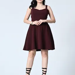 OWL MINK Women Fit & Flare Dress-image-39