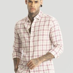 Snitch Men Smart Slim Fit Opaque Checked Casual Shirt-image-21
