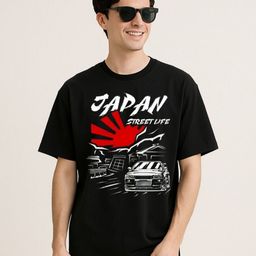 Be Crazy Men Graphic Printed Round Neck Cotton Oversized T-shirt-image-62
