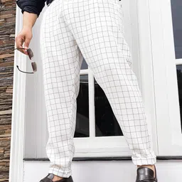 Instafab Plus Men Relaxed Regular Trousers-picture-15