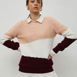 STREET 9 Women Colourblocked Pullover-image-80
