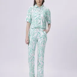 BABA YAGA Printed Shirt & Trouser Co-Ords Set-image-102