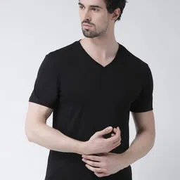 Friskers Men Typography Printed V-Neck Cotton Slim Fit T-shirt-picture-15