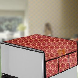 The Furnishing Tree Maroon PVC Fridge Top Cover-image-62