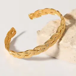 SHARLEEZ Women Gold-Plated Kada Bracelet-image-68