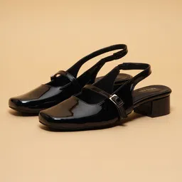 ERIDANI Angelaa Slingback Closed Toe Block Heel Mary Janes with Buckles-image-21