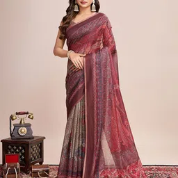 OFLINE SELECTION Ethnic Motifs Zari Pure Linen Saree-picture-27