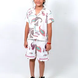 TILISM Girls Printed Shirt with Shorts-image-72